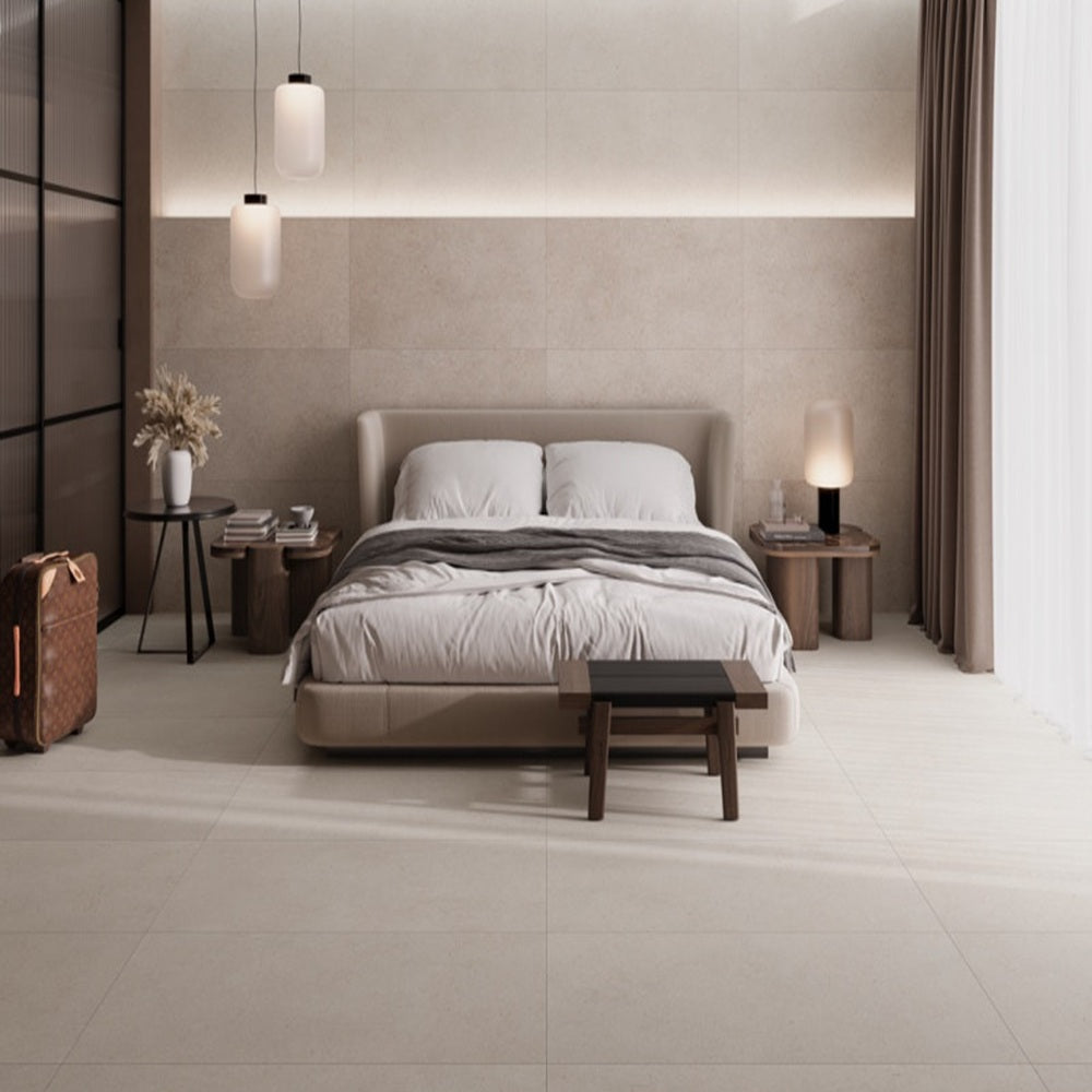 Carrelage Effet Pierre Rectifie Gala Taupe 60x120 cm