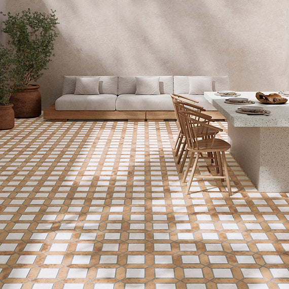 Carrelage Effet Pierre Olympus White 40x60 cm de Ecoceramic