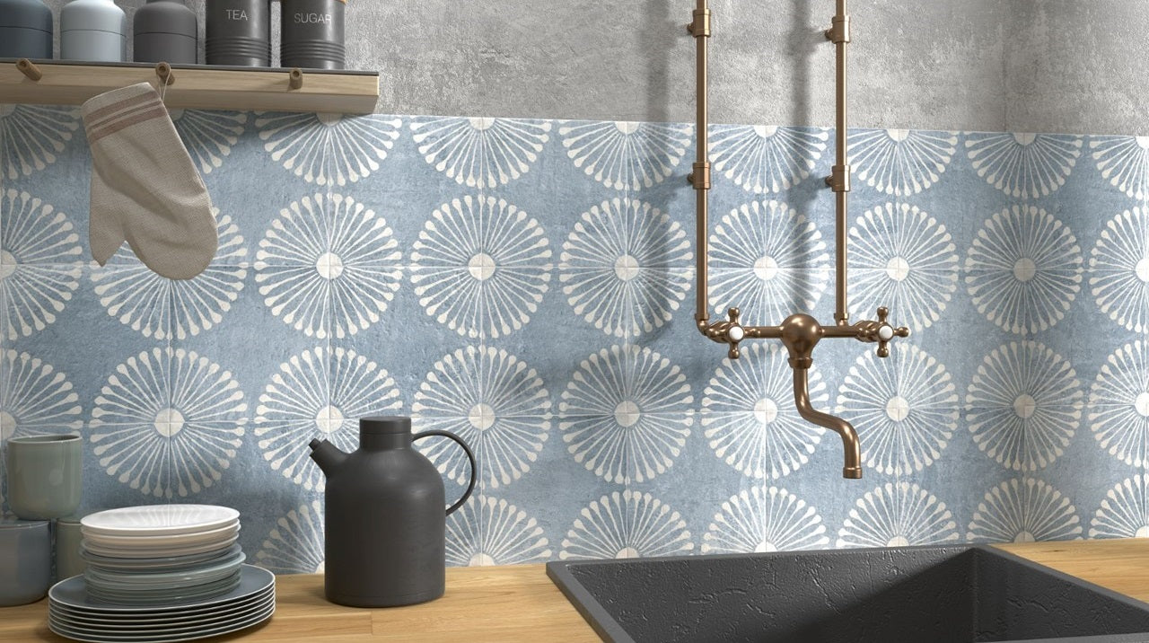 Echantillon Carrelage Carino Deco Hydra 20x20 cm