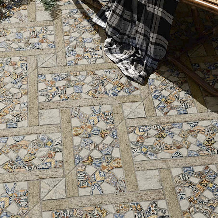 Carrelage Terrasse Effet Pierre Decor Marte Mat 45x45 cm de Prissmacer