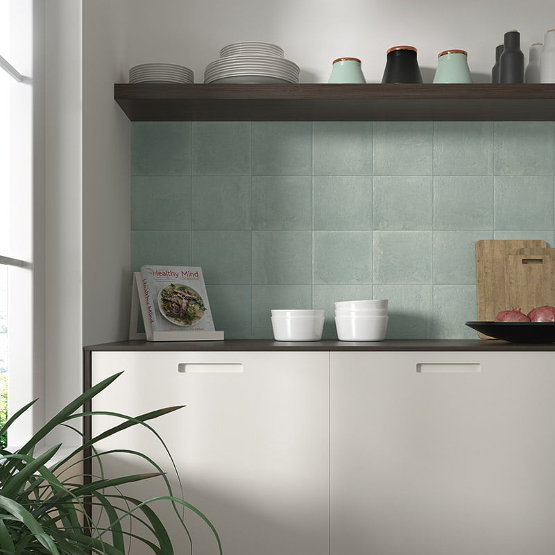 Carrelage Effet Pierre Carino Menta Green 20x20 cm de Mainzu