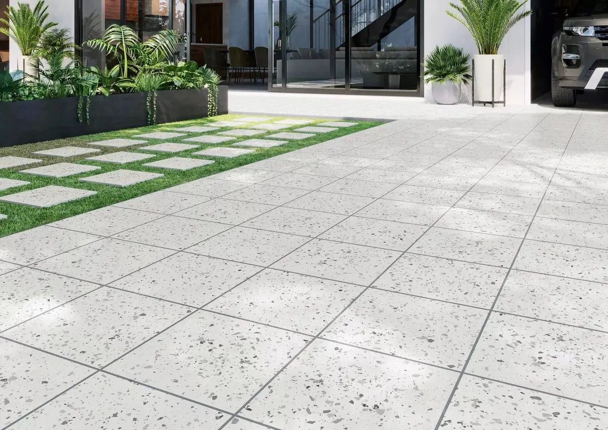 Carrelage Effet Terrazzo Carnival White 32,9 x 32,9 cm de Realonda