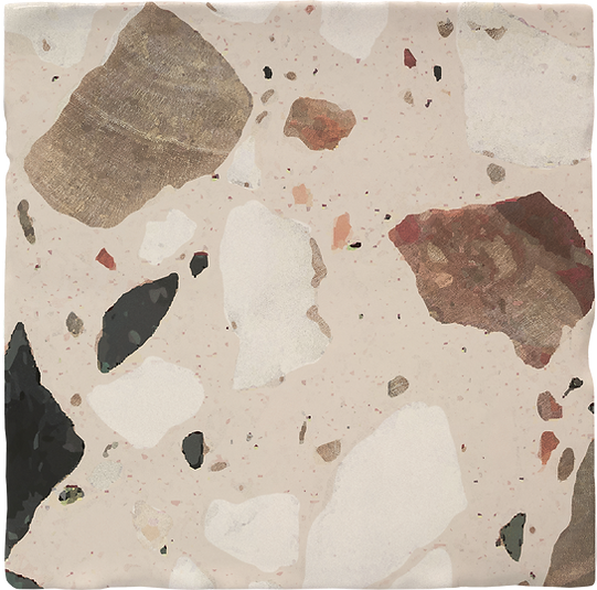 Carrelage Effet Terrazzo Ducal Escarlata 13x13 cm