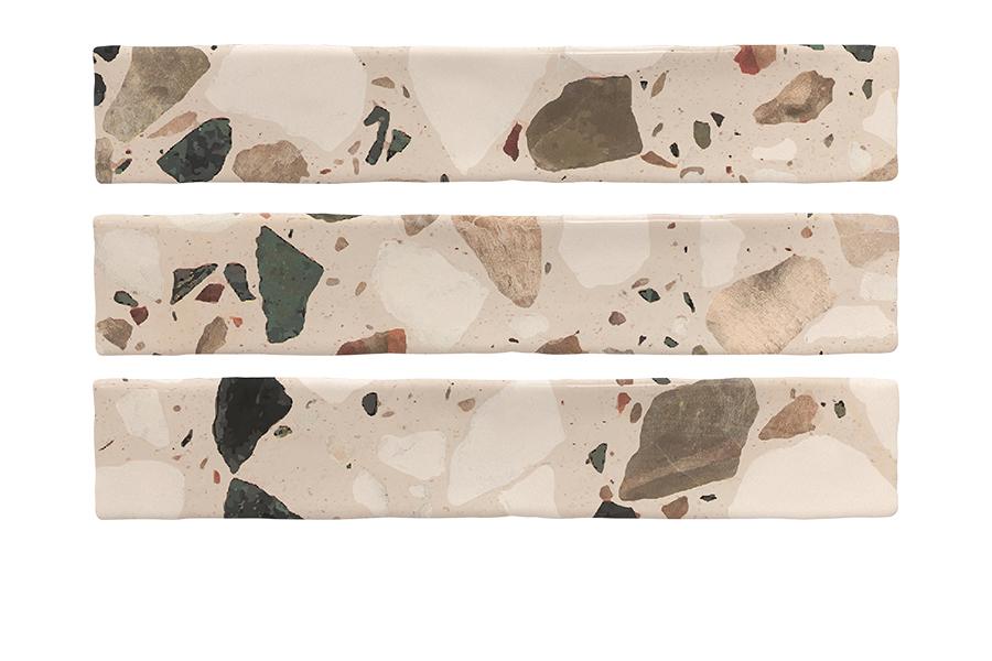 Carrelage Effet Terrazzo Ducal Escarlata 5x25 cm