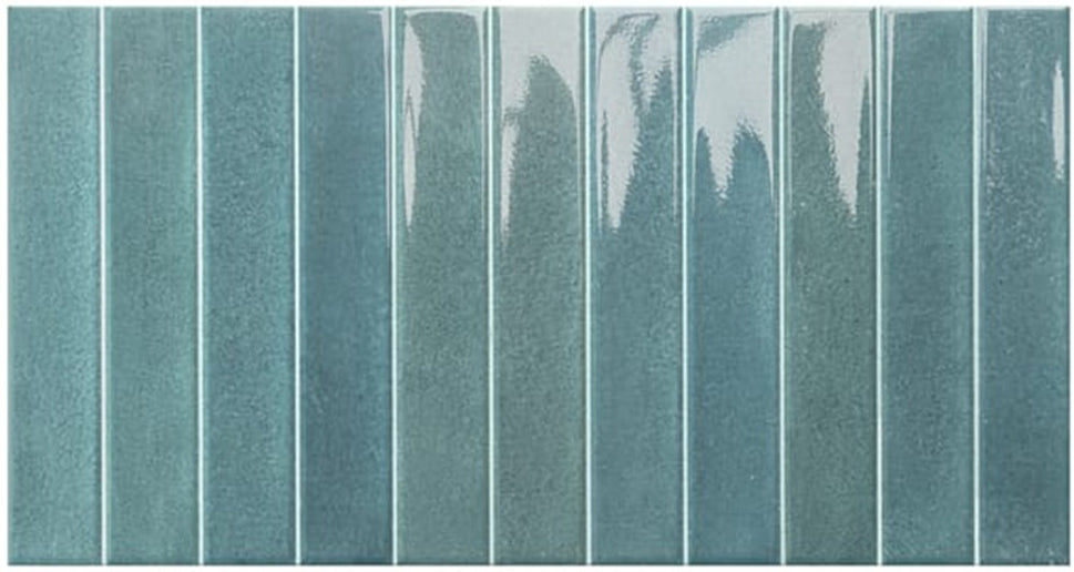 Carrelage Effet Zellige Atlantis Green Mat ou Brillant 31,6x60 cm de Ecoceramic