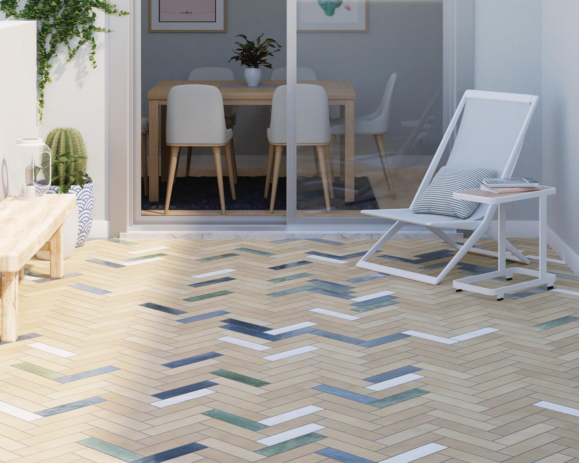 Carrelage Effet Zellige Agadir Niebla 7x28 cm de Dune