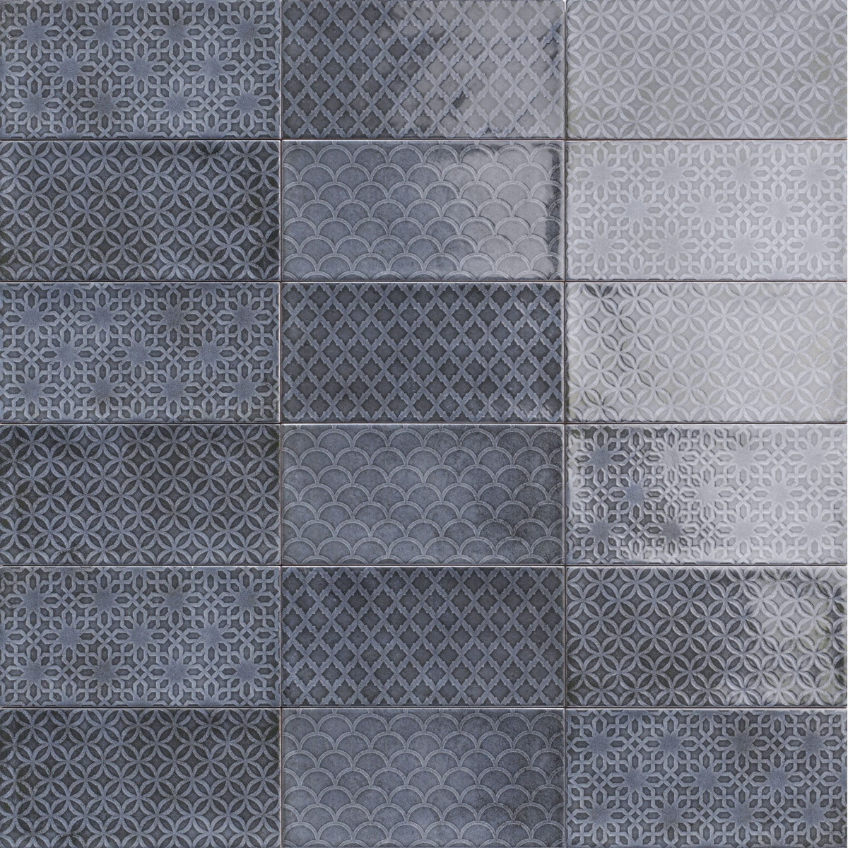 Carrelage Effet Zellige Camden Decor Azurro 10x20 cm de Mainzu