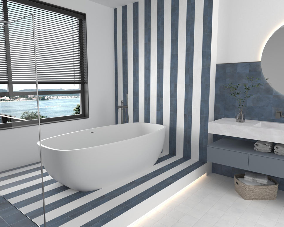 Carrelage Effet zellige Greenland Matt 6,4x22,3 cm de DuneBoite de 0,457 m2 / Grennland Frost Matt