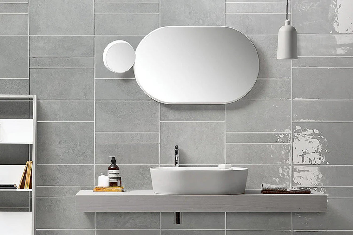 Carrelage Effet Zellige Kian Pearl 31,6x60 cm de Ecoceramic