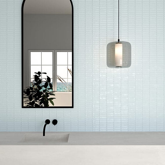 Carrelage Effet Zellige Monet Blue 31,6x60 cm de Ecoceramic