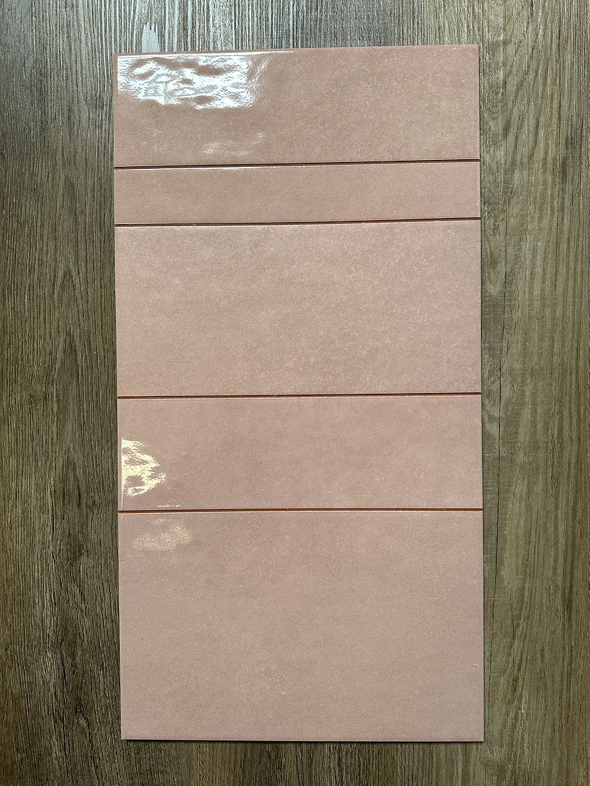 Carrelage Effet Zellige Kian Pink 31,6x60 cm de Ecoceramic