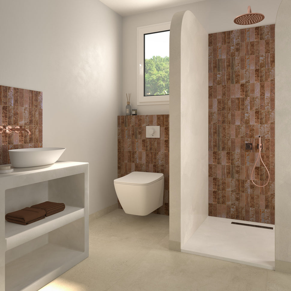 Carrelage Effet Zellige Terraluz Teja 14,7x14,7 cm de Dune