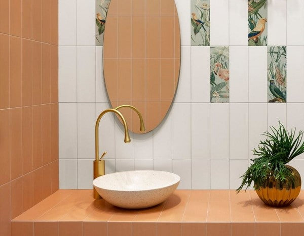 Faience murale Jungle Earth 10x30 cm de Mainzu