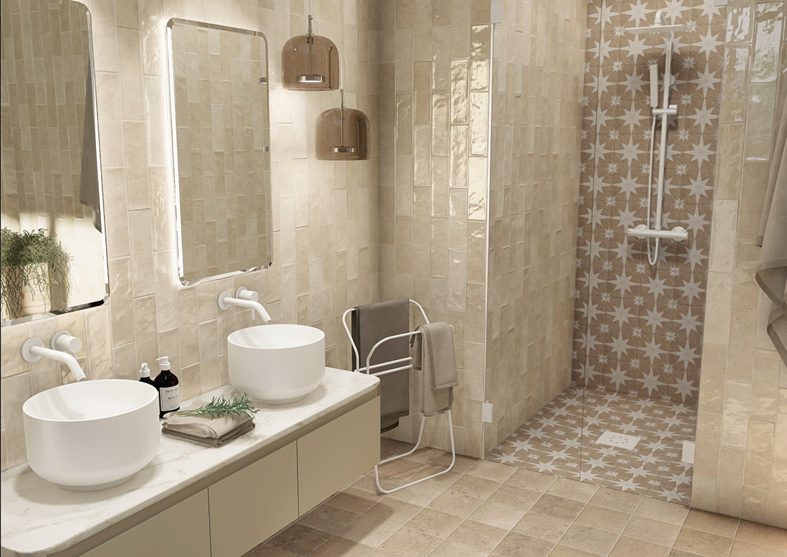 Carrelage Effet Zellige Cinque Terre Cream 10x30 cm de Mainzu