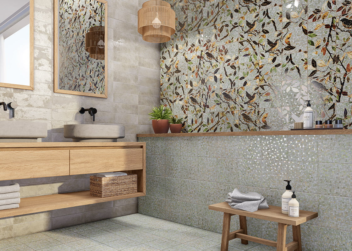 Carrelage Decor sol et mur Tiffany 20x20 cm de Mainzu