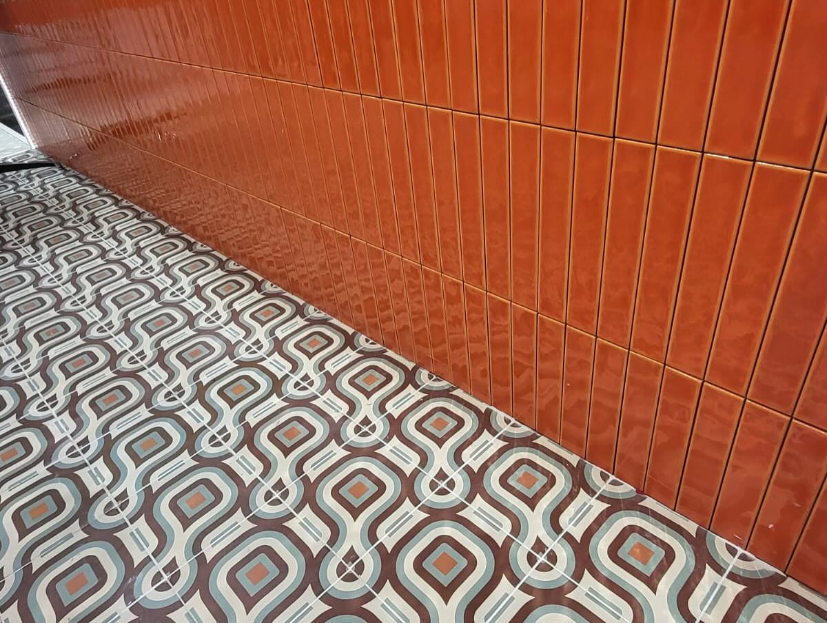 Carrelage Effet Carreau de Ciment Groovy Decor N9 20x20 cm de Cevica