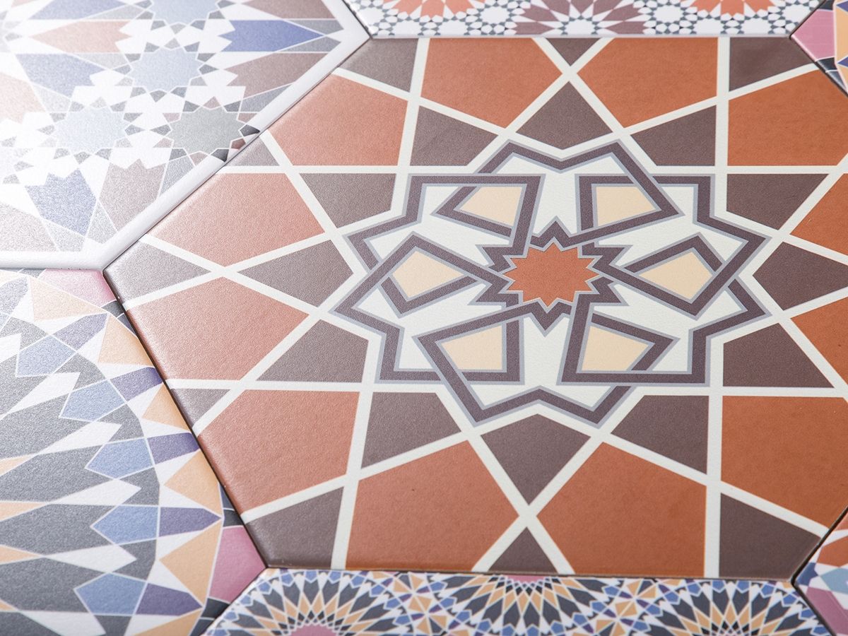 Carrelage Hexagonal Andalusi Mix 28,5x33 cm de Realonda