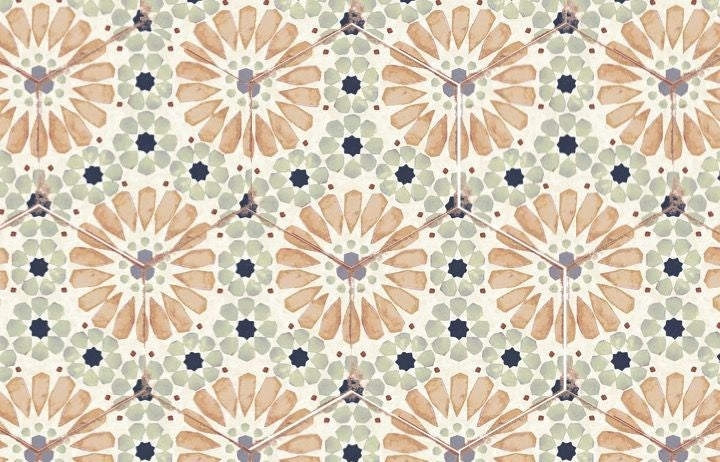 Carrelage Hexagonal Effet Carreau Ciment Bohemia Hanna 21x25 cm de Nanda Tiles