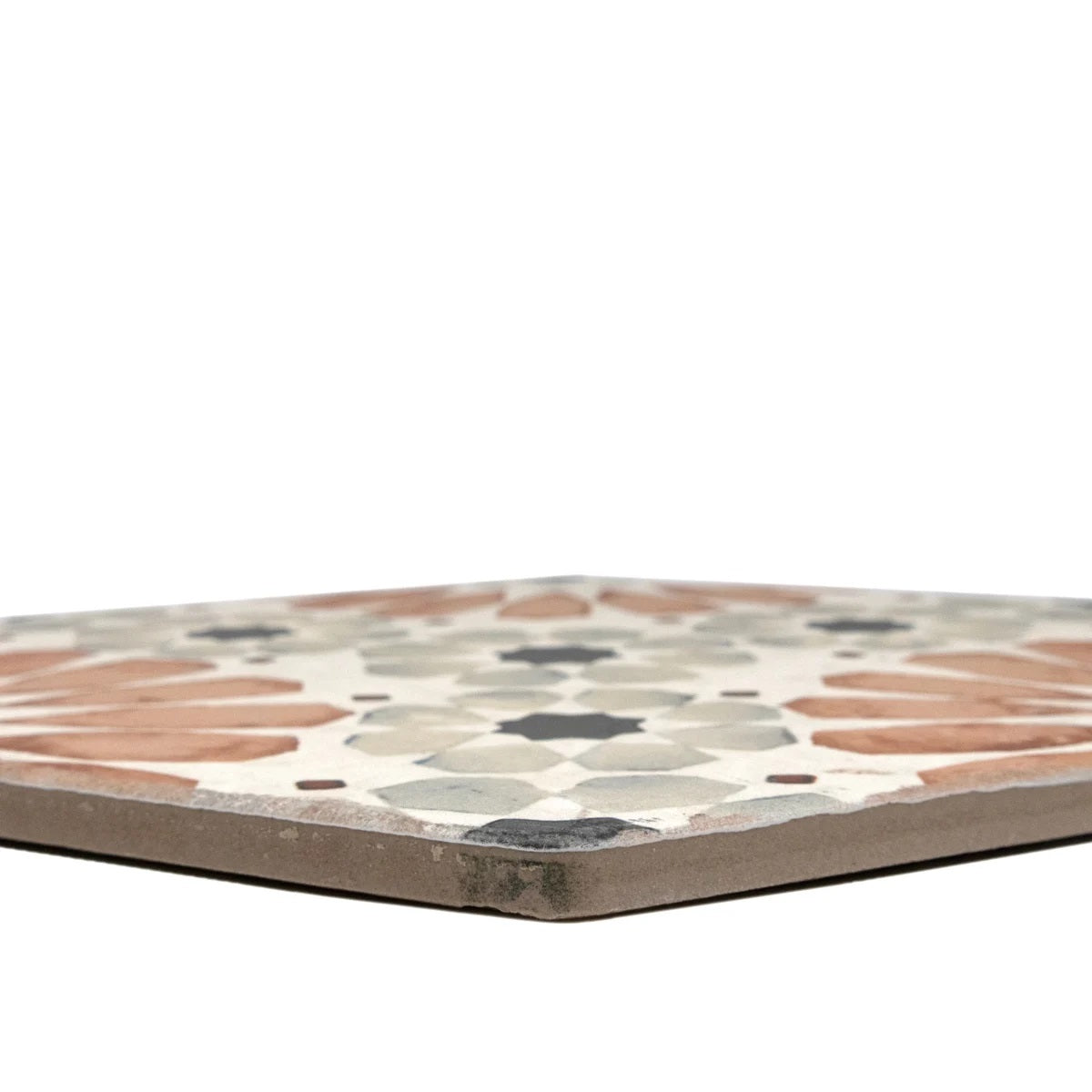Carrelage Hexagonal Effet Carreau Ciment Bohemia Hanna 21x25 cm de Nanda Tiles