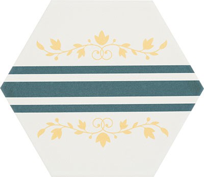 Carrelage Hexagonal Boom Dec 6 14x16 cm de Cevica