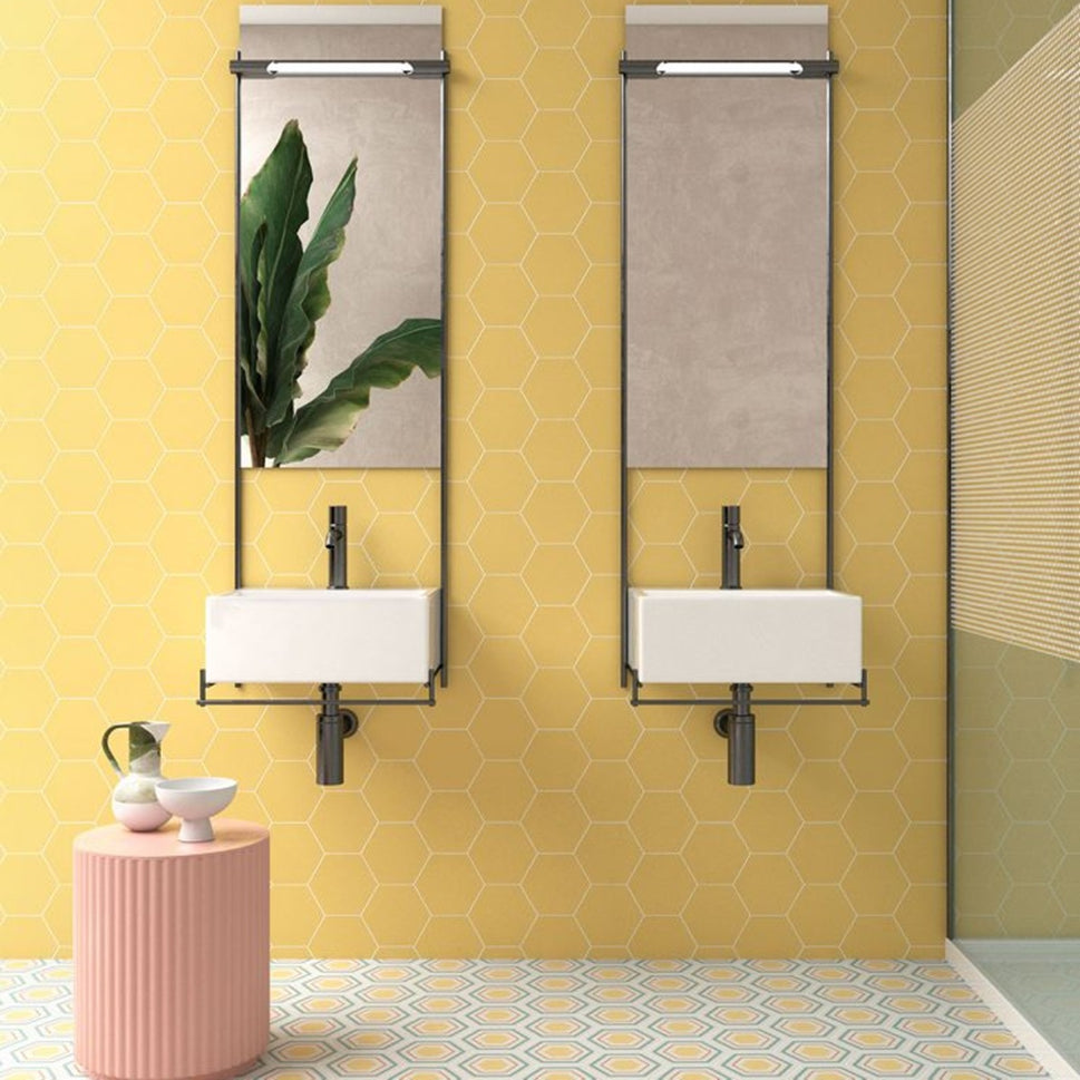 Carrelage Hexagonal Boom Snapdragon 14x16 cm de Cevica