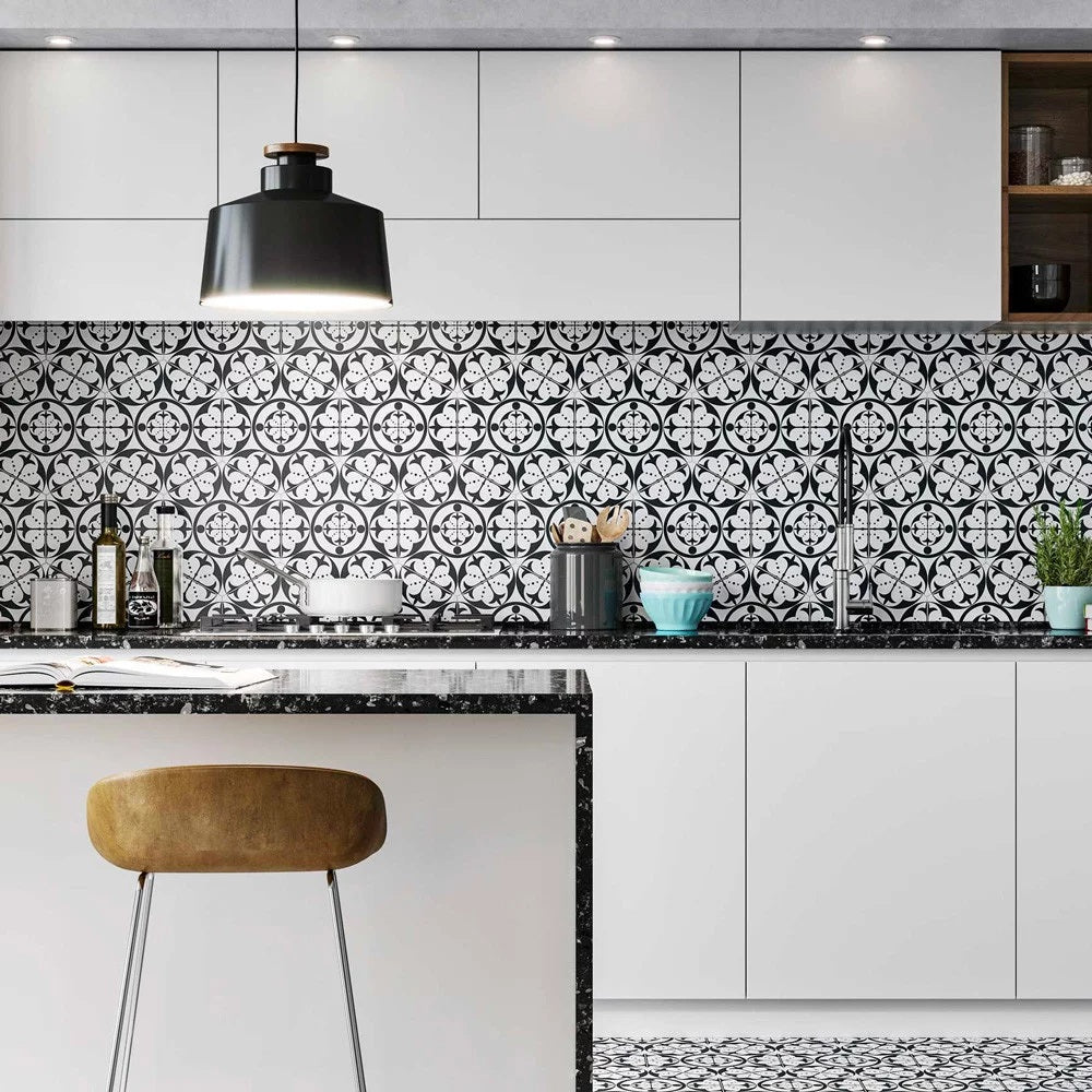 Carrelage Hexagonal Carnaby Black 28,5x33 cm de Realonda