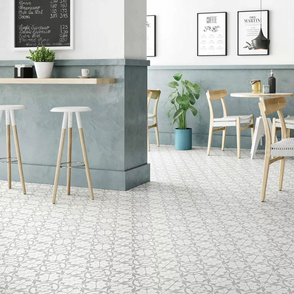 Carrelage Hexagonal Carnaby Grey 28,5x33 cm de Realonda