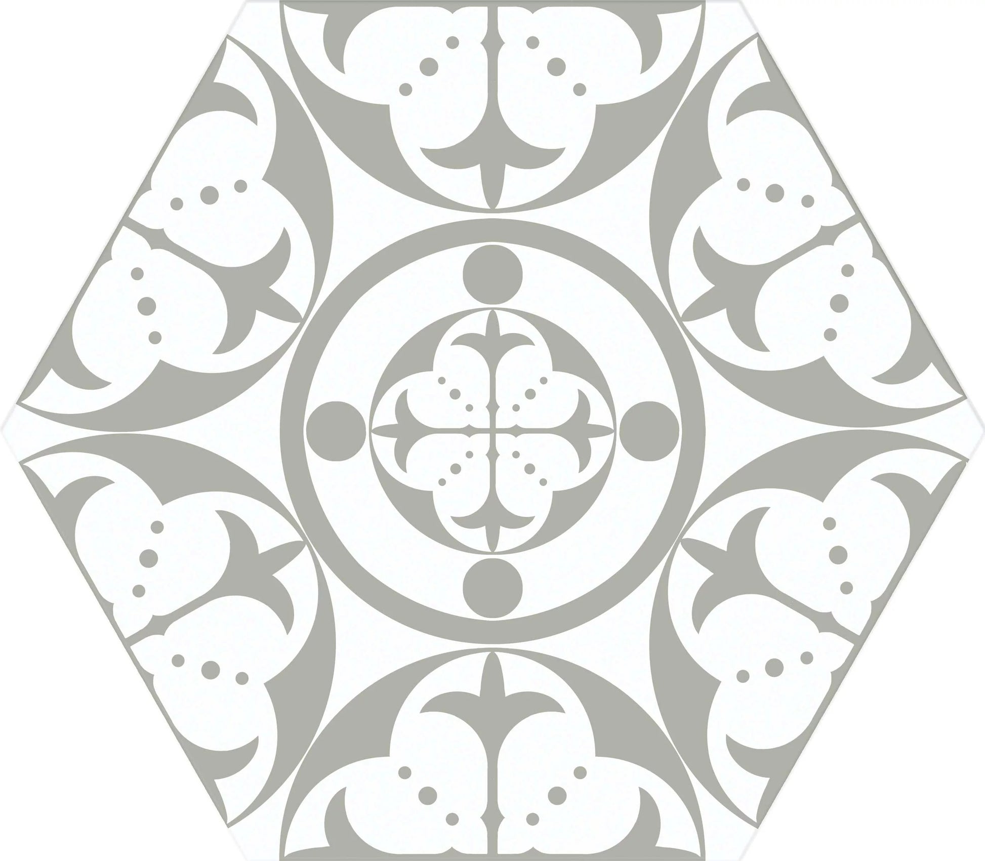 Carrelage Hexagonal Carnaby Grey 28,5x33 cm de Realonda
