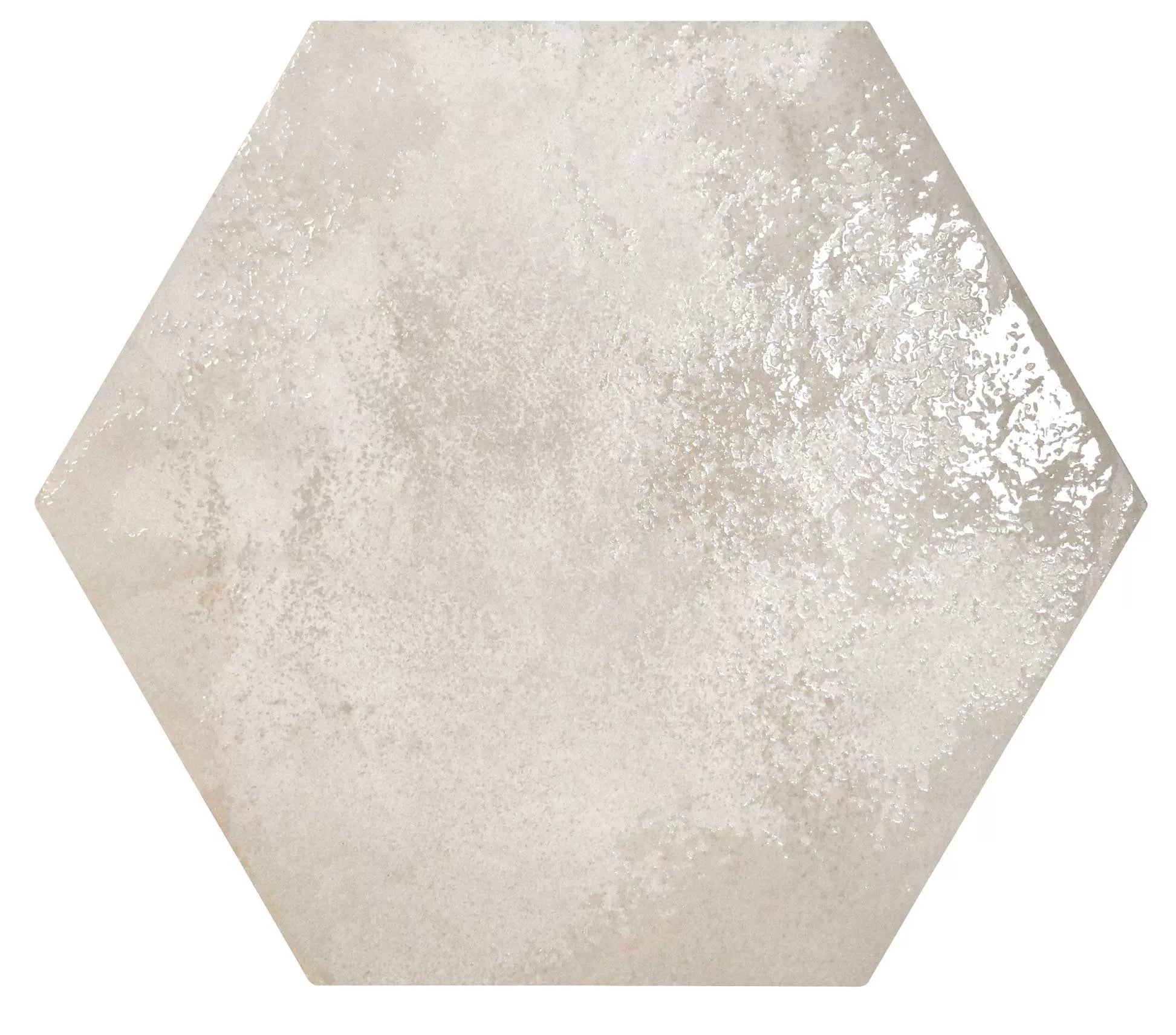 Carrelage Hexagonal sol et mur HexM Craft Mist 28,5x33 cm de Realonda