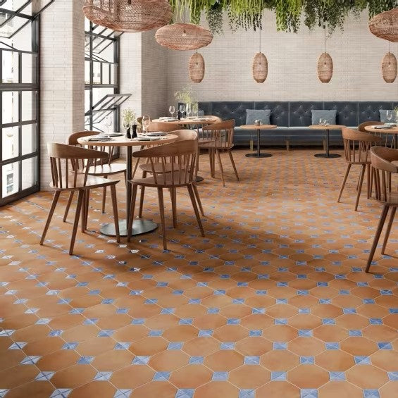 Carrelage Imitation Cabochon Dover Cotto Blue 33x33 cm de Realonda