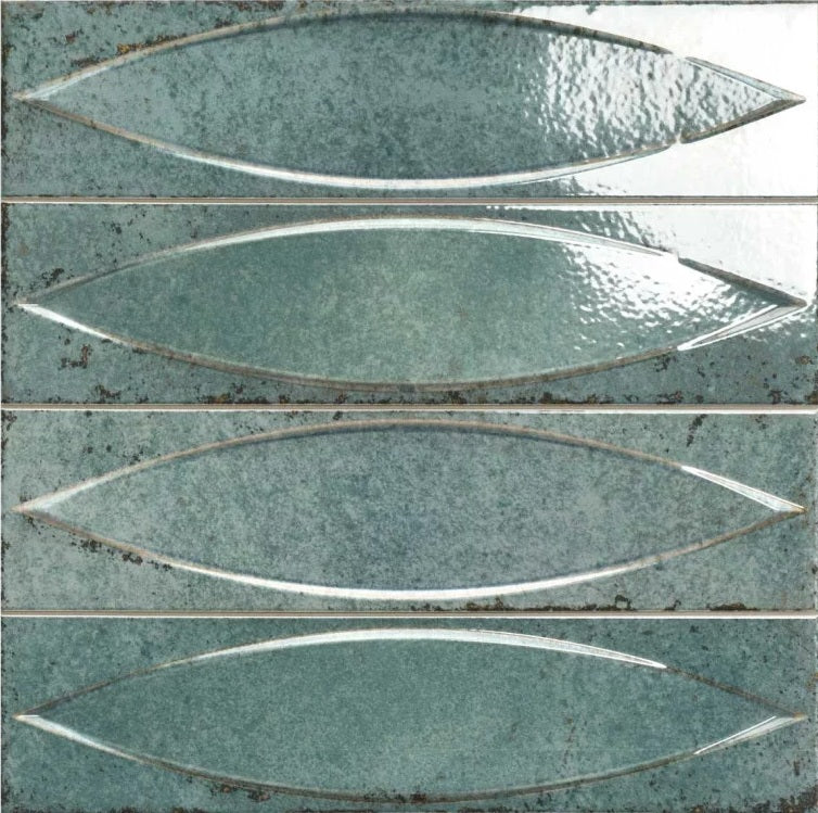 Carrelage Effet Metal Lens Aqua 33x33 cm de Realonda