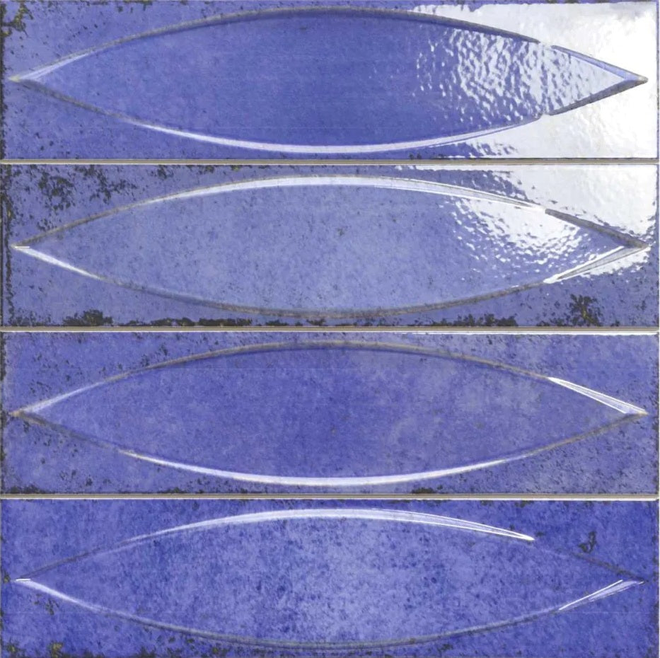 Carrelage Effet Metal Lens Azure 33x33 cm de Realonda