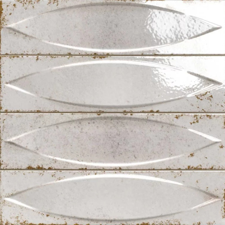 Carrelage Effet Metal Lens White 33x33 cm de Realonda