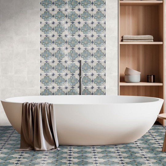 Carrelage Effet Carreaux de Ciment Veranda Liena 15x15 cm de Nanda Tiles