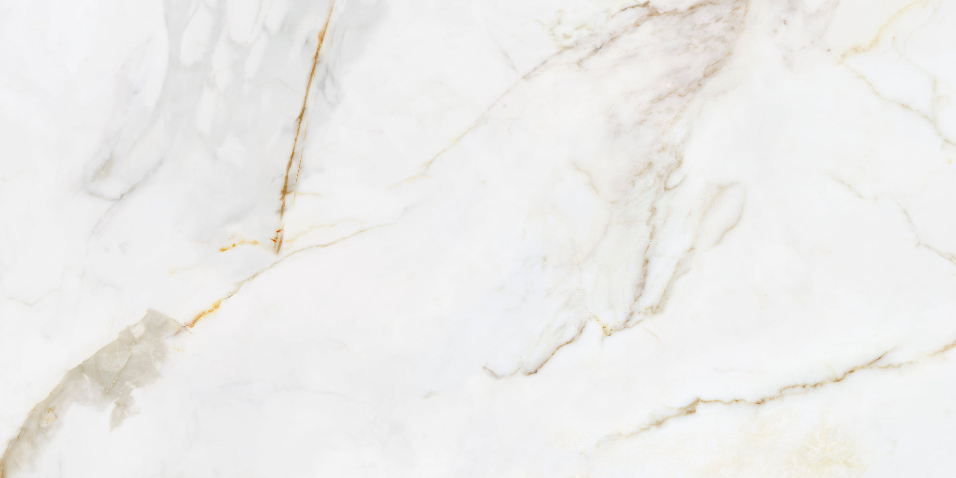 Carrelage Effet Marbre Marshall Gold Mat ou Brillant 75x150 cm de Ecoceramic