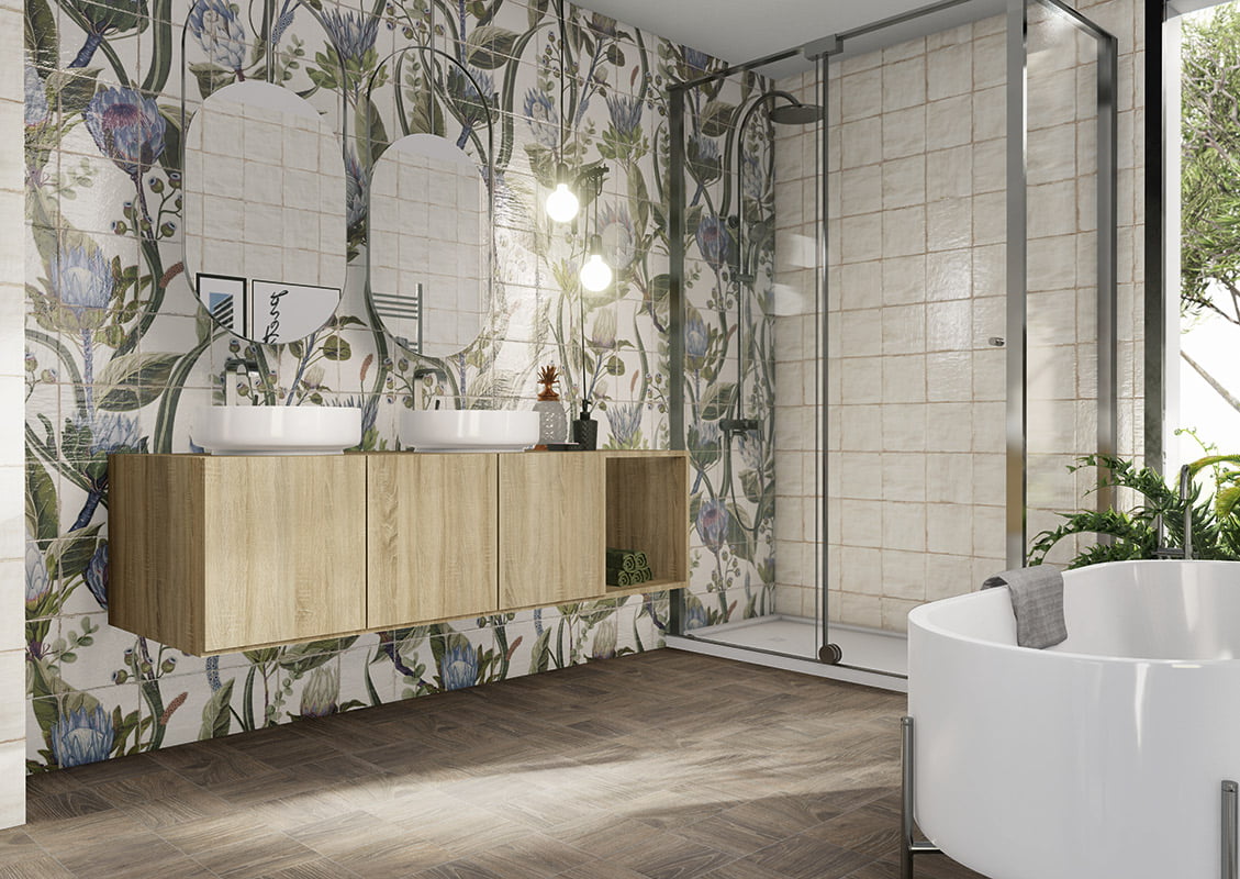 Carrelage Mural Livorno Blanco 20x20 cm de Mainzu