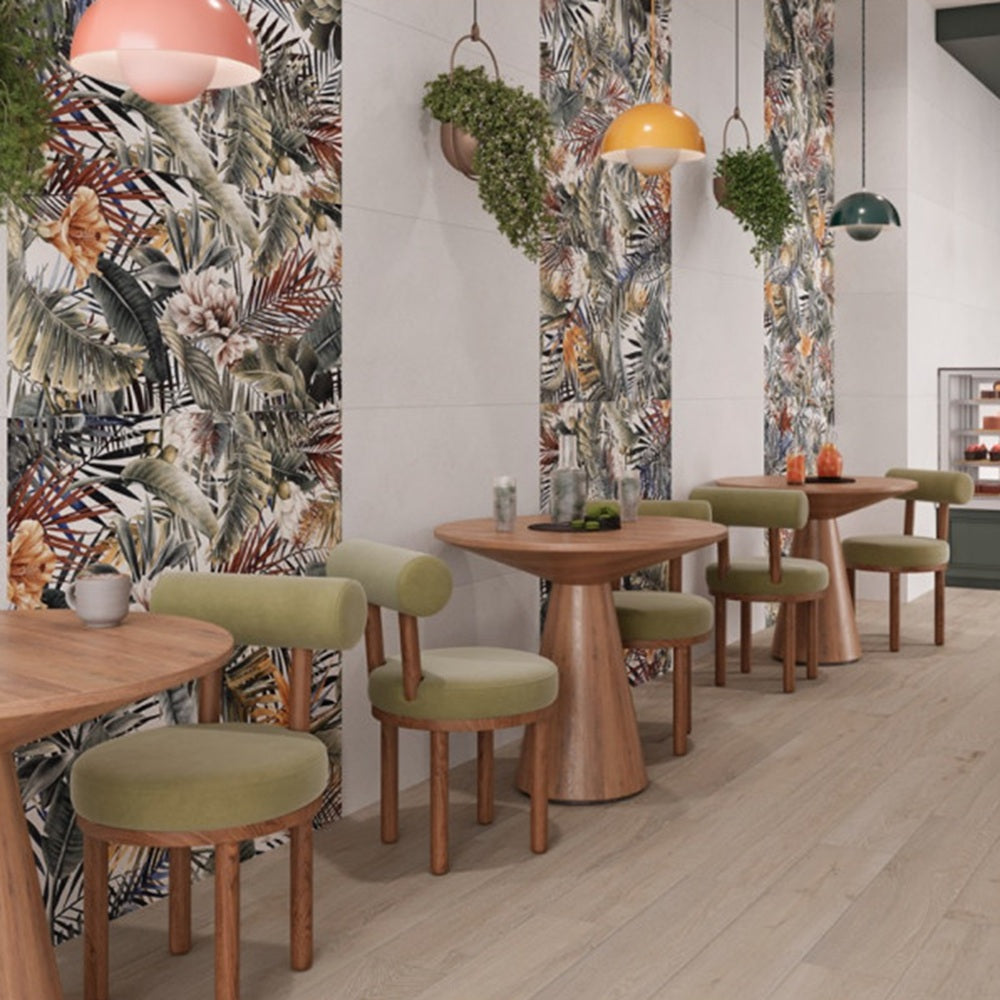 Carrelage Mural Fleuri Rectifie Decor Gala 60x120 cm