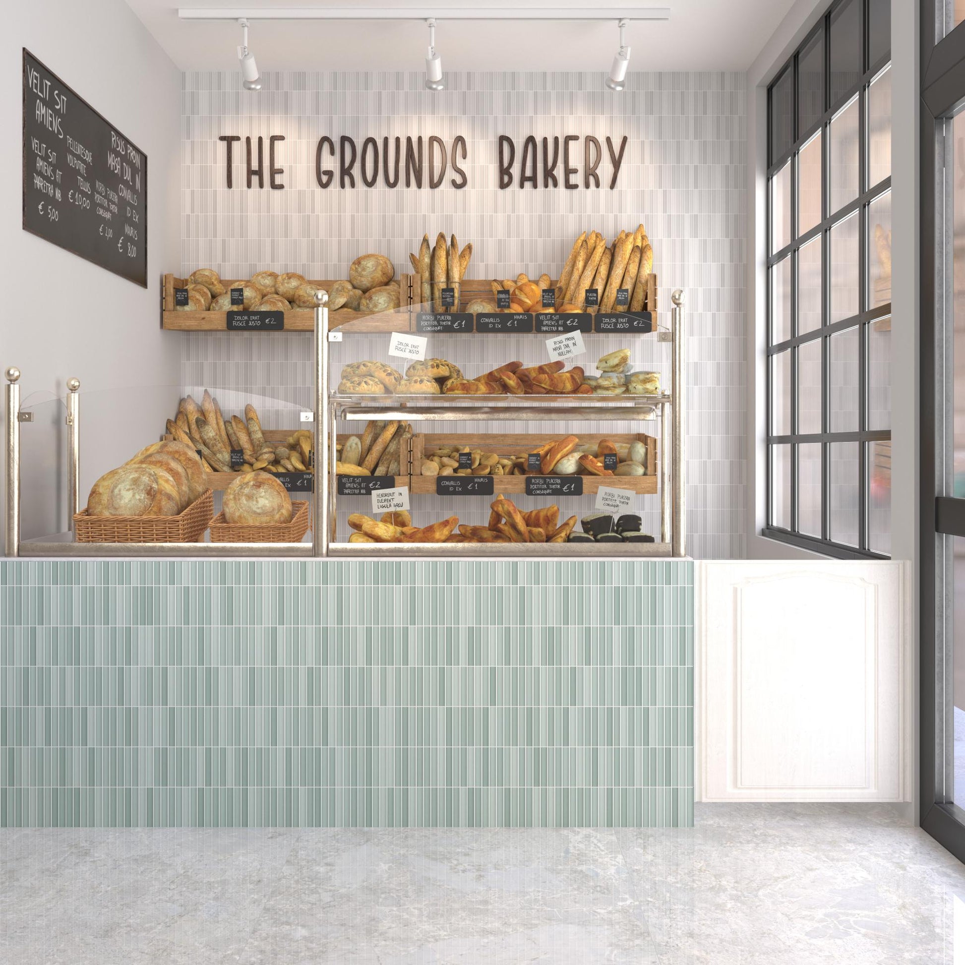 Carrelage Mural Kit Kat Mosaic Grey Matt 11,5x23,1 cm de Dune