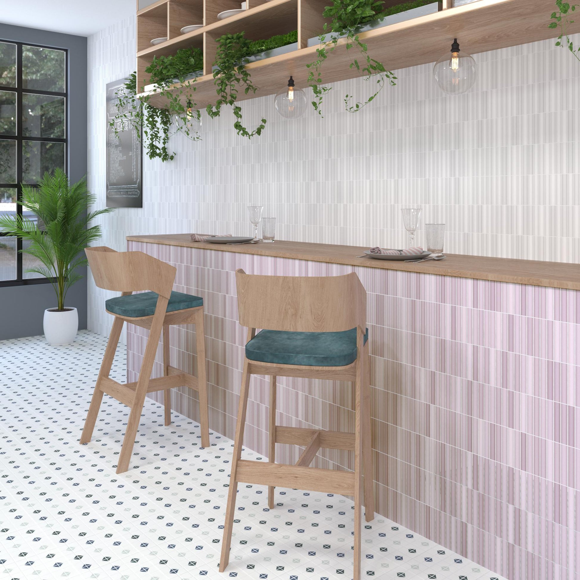 Carrelage Mural Kit Kat Mosaic Lilac Matt 11,5x23,1 cm de Dune