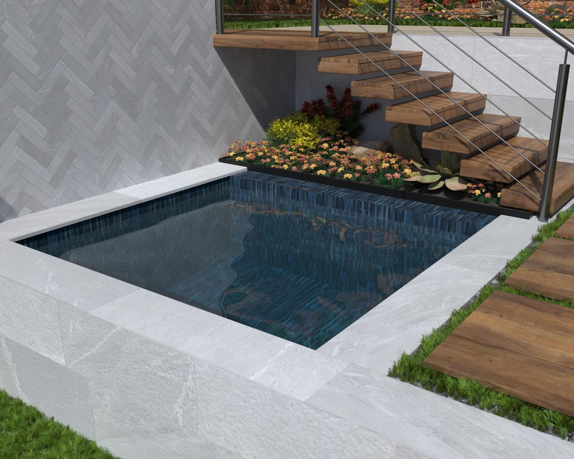 Carrelage Mural Kit Kat Mosaic Ocean Glossy 11,5x23,1 cm de Dune