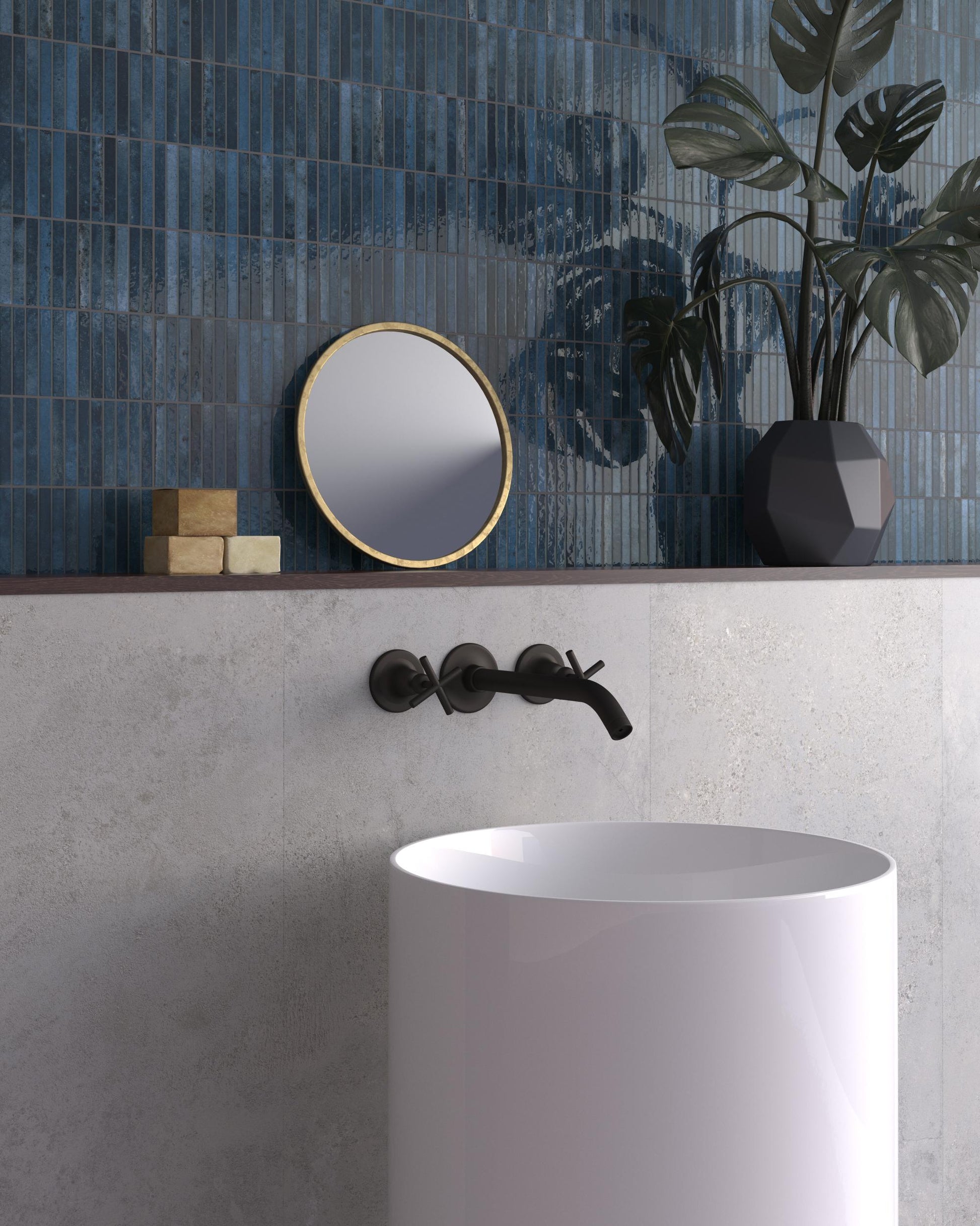 Carrelage Mural Kit Kat Mosaic Ocean Glossy 11,5x23,1 cm de Dune