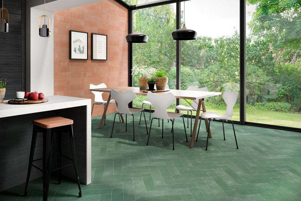 Carrelage sol et mur Natural Mint Mat 9,2x36,8 cm de Cevica