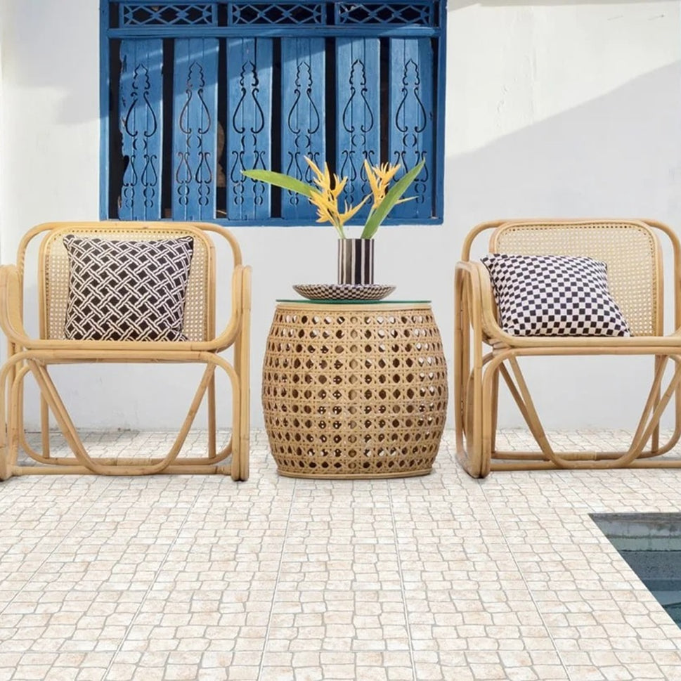 Carrelage Terrasse Effet Pierre Pave Alter Gris 33,5 x 33,5 cm