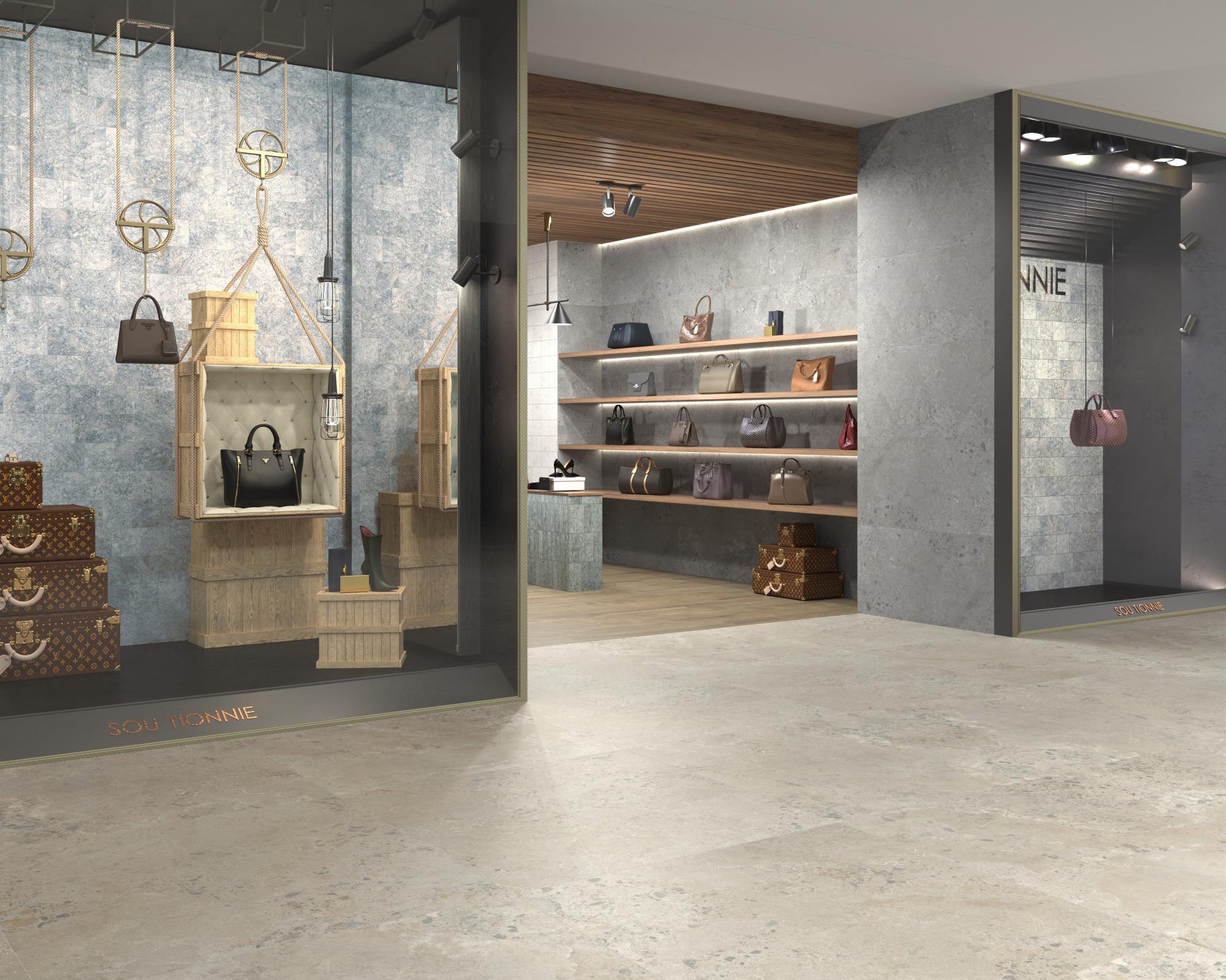 Carrelage Effet Pierre Pietra Viva Rectifie 120x120 cm de Dune