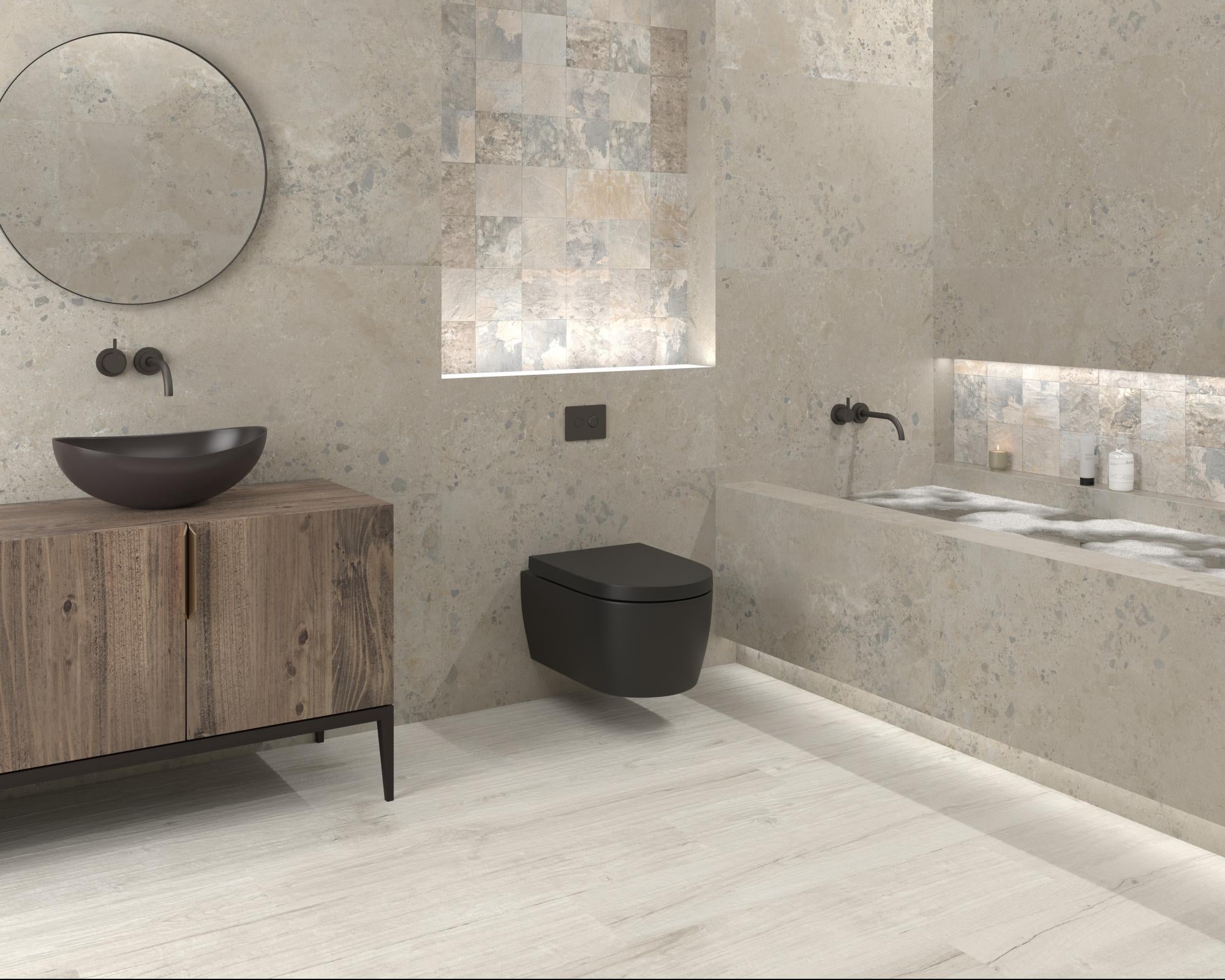 Carrelage Effet Pierre Pietra Viva Rectifie 120x120 cm de Dune – Ceramisa