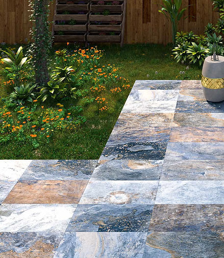 Carrelage Piscine et Terrasse Pierre de Bali Blue