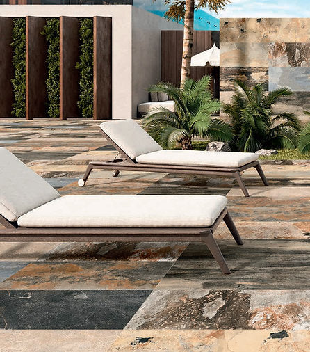 Carrelage Piscine et Terrasse Pierre de Bali Mix