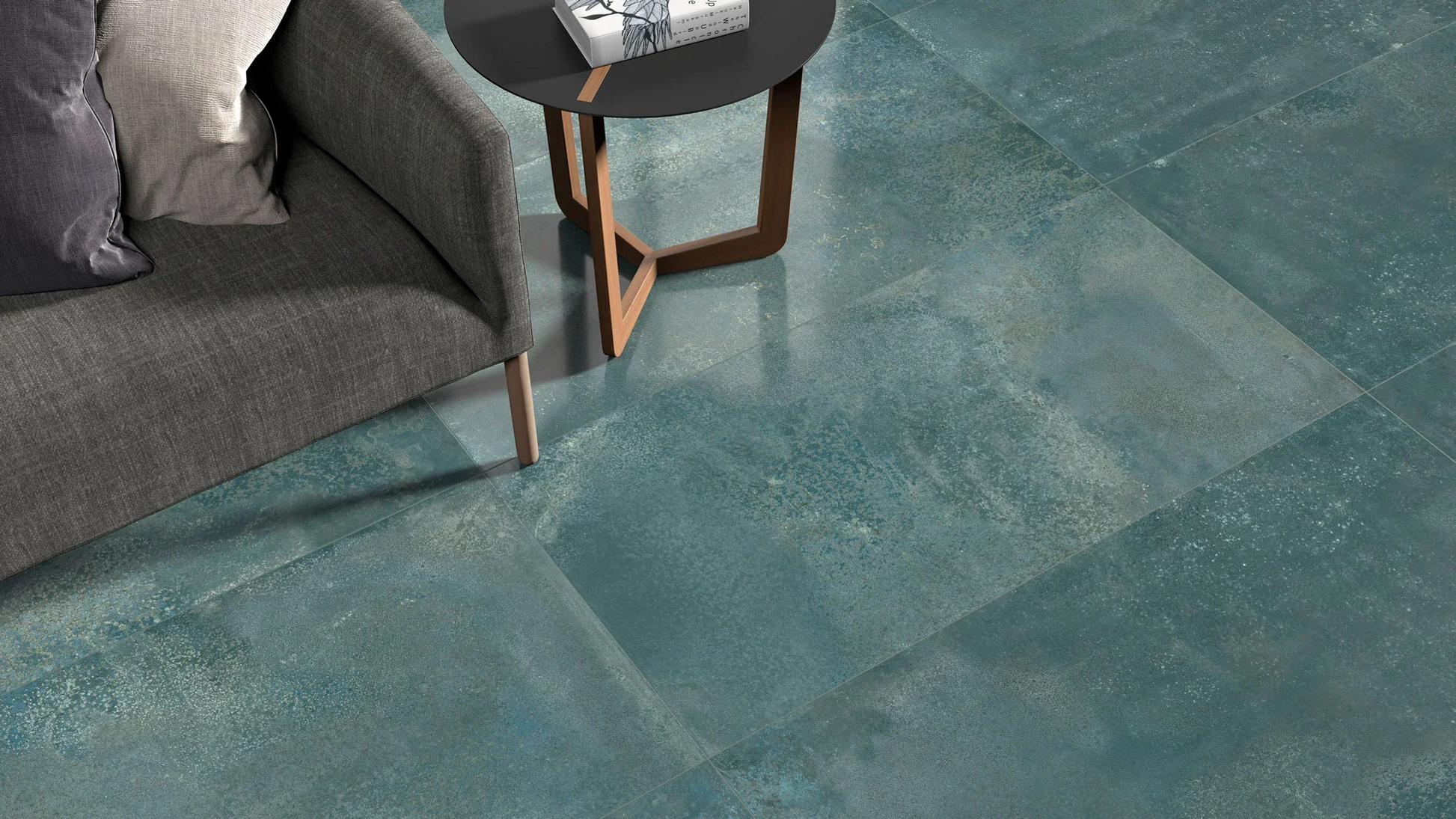 Carrelage Sol et mur rectifie Magnet Petrol 60x120 cm de Dune