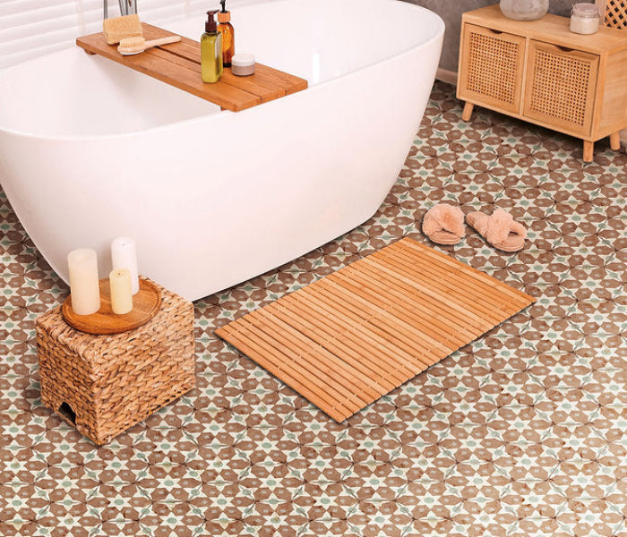Carrelage Hexagonal Effet Carreau Ciment Alhambra Yasmina 21x25 cm de Nanda Tiles