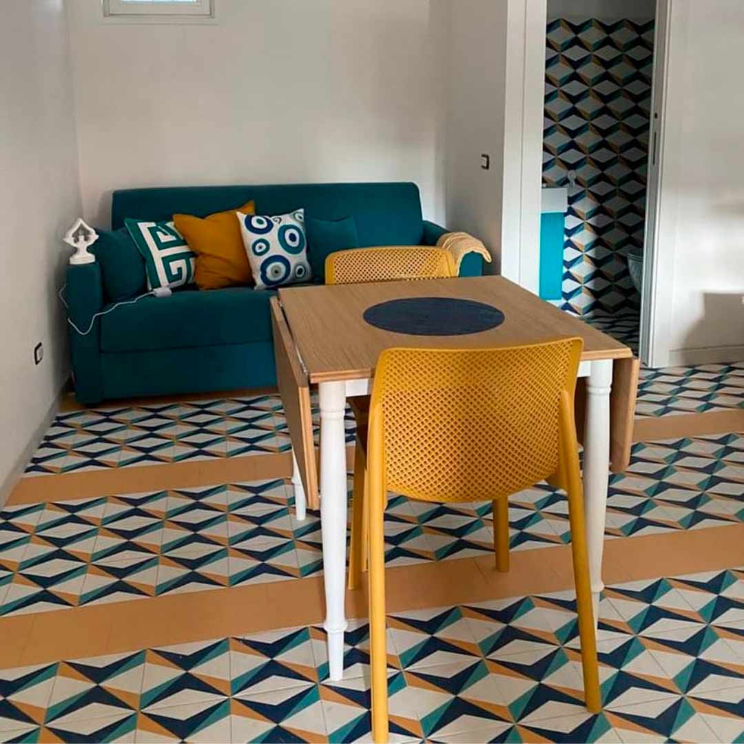 Carrelage Effet Carreau de Ciment Mykonos 20x20 cm de Dune